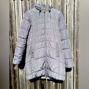 O’neil Gray Double Zip 3/4 length Parka